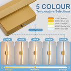 Modern Bathroom Vanity Light 32 inch, Dimmable 5CCT Led Bathroom Light Fixture - Image 2