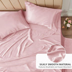 CozyLux Satin Sheets Twin Sheet Set - Image 3