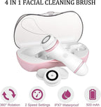 Facial Cleansing Brush, 4 in 1 Electric Face Scrubber - Image 2