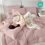 Sasttie Twin XL Comforter Set, 5 Pieces Twin XL Bed in a Bag, Complete Bedding - Image 5