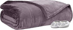 Serta Luxuriously Soft Plush Electric Blanket Fast Heating Cozy Cover, Safety - Image 6
