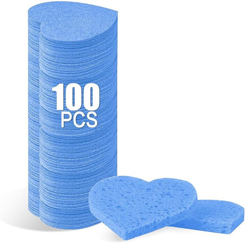 100-Count Compressed Facial Sponges by Mainlyrunmakeupsuppliers