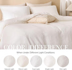 Off White Twin Duvet Cover, 100% Sandwashed Cotton Soft Twin Size Duvet Cover - Image 8