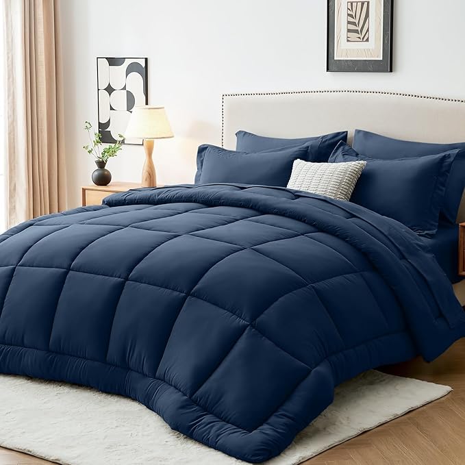 Sasttie Twin XL Comforter Set, 5 Pieces Twin XL Bed in a Bag, Complete Bedding by SASTTIE