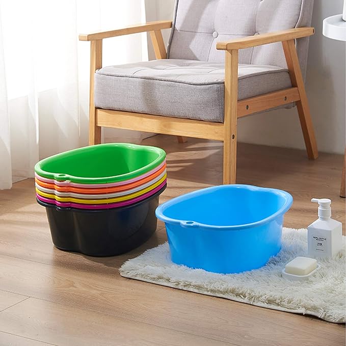 AXLOFO® Foot Soaking Bath Basin, Large Plastic Foot Soaking Tub, Feet Massage - Image 6