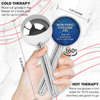 PRIME Fitness Ice Globes for Facials | Unbreakable Steel Cooling Roller | Cryo - Image 3