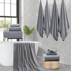 Ycosy 8-Piece Bath Towels Set, 2 Oversized Bath Sheet, 2 Hand Towels and 4 - Image 9
