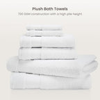 BIOWEAVES 100% Organic Cotton 700 GSM Plush 6-Piece Towel Set GOTS Certified - Image 2