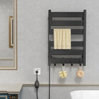 Towel Warmer Rack 6 Bars Towel Warmer Wall Mounted - Image 2