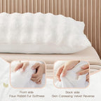 YZ HOME Faux Fur Fluffy Body Pillow - Image 3