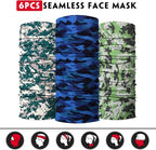 Venswell Neck Gaiter Face Mask Men Women, Seamless Bandana Rave Face Cover - Image 4