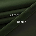 Joydeco Dark Olive Velvet Curtains 120 inch Length 2 Panels, Luxury Blackout - Image 6