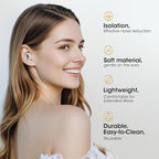 Ear Plugs for Sleeping, 50dB Noise Cancelling Earplugs, Reusable Silicone Ear - Image 7