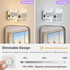 Modern LED Bathroom Light Fixtures Dimmable 2-Light Chrome Vanity Light - Image 4