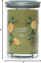 Yankee Candle Sage & Citrus Scented Signature 20oz Large Tumbler 2-Wick - Image 11