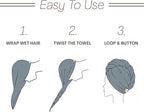 Microfiber Hair Towel Wrap Turban - Image 5