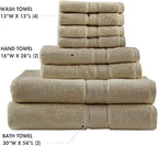 Madison Park 800GSM Bathroom Towel Set of 8 100% Cotton Bath Towel Set - Image 4