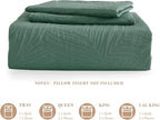 Exclusivo Mezcla California King Quilt Bedding Set, Lightweight Green Quilts - Image 6