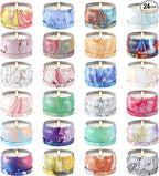 WPONSZU Scented Candles Gifts Set 24 Pack Soy Wax Travel Tin Jar Candles by WPONSZU