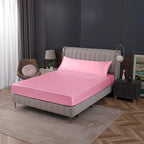 Homiest Pink Satin Fitted Twin XL Size Bed Sheet, Deep Pocket, Luxury & Ultra - Image 7