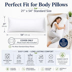 evoLive 100% Rayon Derived from Bamboo Cooling Breathable Body Pillow - Image 7
