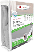 Guardmax Jersey Knitted Cot Size Zippered Mattress Encasement by Guardmax