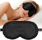 Silk Sleep Mask for Women: 100% Mulberry Silk Eye Mask, Soft Wavy Edge Eye by spacepower