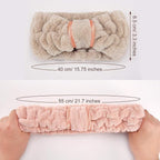 WILLBOND 4 Pack Microfiber Headbands Spa Facial Headbands Makeup Head bands - Image 2