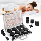 Hot Stones Massage Warmer Kit, Hot Rocks Basalt Massage Stones by Primachen