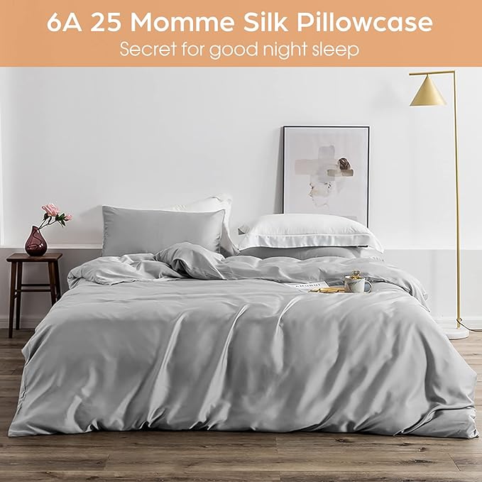 Silk Pillowcase for Hair and Skin, 2 Pack 100% Mulberry Silk Pillowcase 25 Momme - Image 5