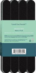 Cliganic 12 Pack Nail File Set: 180/240 Grit | Professional Emery Boards - Image 4