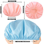 Jumbo Size Shower Cap 2 PCS Waterproof Shower Caps - Image 3