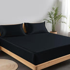 LINENWALAS Fitted Sheet Only Viscose Derived from Bamboo, Bottom Sheet - Image 2