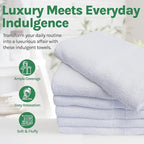 Towels N More 6 Pack 20"X40" Small Light Weight Gym Towels or Can be Used as - Image 3