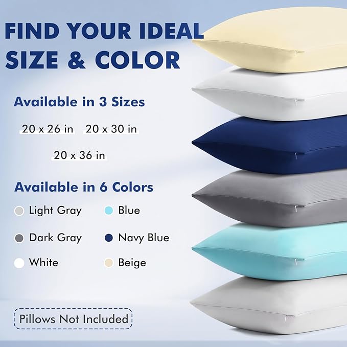 Elegear Cooling Pillow Cases for Hot Sleepers, Soft Silky Pillowcases for Hair - Image 11
