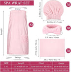 Tigeen Plus Size Towel Wrap for Women Spa Robe Set - Image 2