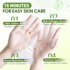 KONEUK 72 Pack Bulk Hydrating Face Masks Skincare, Collagen Sheet Face Mask - Image 2