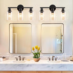 DLLT 3-Light Bathroom Light Fixtures: Black Modern Vanity Lights - Image 5