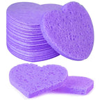 50-Count Facial Sponges Compressed, 100% Natural Cellulose Face Sponge by Mainlyrunmakeupsuppliers