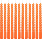 WPONSZU 12 Pack 10 Inch Spiral Taper Candle Set, Unscented Dripless Candlesticks - Image 2