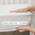 Crib Mattress Protector Sheets Fitted Waterproof Crib Mattress Pad Cover - Image 4