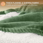 HOMLYNS LuxeHeat Heated Blanket Electric Blanket, Soft Flannel Sherpa Heated - Image 5
