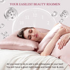 100% Silk Pillow Cases 2 Pack King Size Mulberry Silk Pillowcase Set of 2 - Image 3