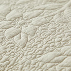 Brandream Beige Quilt Set King Size Cotton Luxury Matelasse Coverlet Set - Image 7