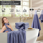 4 Piece Extra Large Bath Towel 35"x70" Oversized Bath Sheet Bath Towel Set - Image 2