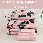 Yogeneg Queen Comforter Set 7 Piece Bed in a Bag, Soft Microfiber Comforter - Image 6