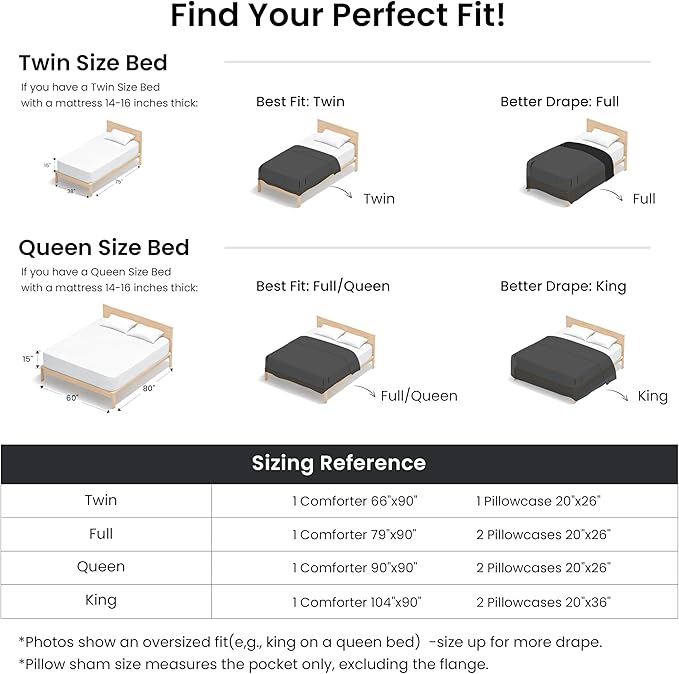 Love's cabin Black Queen Comforter Set, 3-Piece Prewashed Bed Set - Image 8