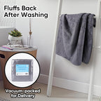 HOMEXCEL Grey Bath Towels 2 Pack, Microfiber Bathroom Towel, Super Soft Highly - Image 6