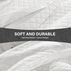 SahSahCasa Quilt Set Queen Size, 100% Cotton Quilt Bedding Set Bedspread - Image 4