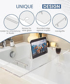 Acrylic Bathtub Tray Clear Bathtub Caddy Bath Tray Table - Image 3